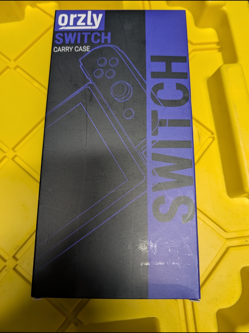 Orzly Switch Carry Case - Black and Purple
